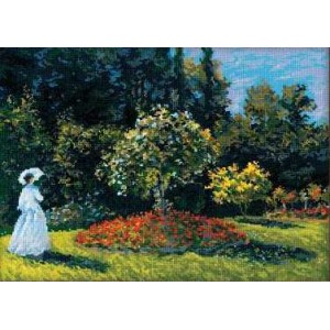 ""Дама в саду" по мотивам картины К.Моне"